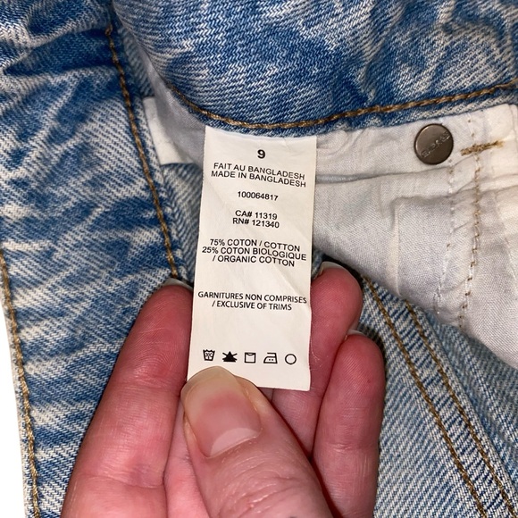 Garage High Rise Baggy Distressed Denim Jeans in Colour Briar Blue 31" Waist - Picture 8 of 12